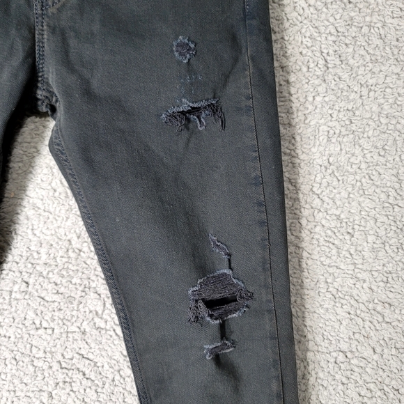 🆕️ Levi's Jeans Mens Black 28x32 510 Skinny Distressed Gothic Grunge Denim - Picture 4 of 14